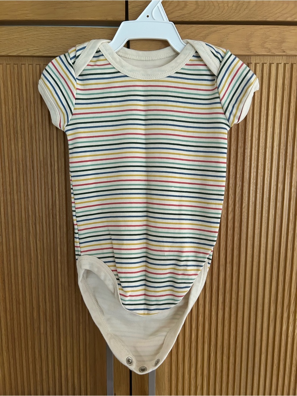 Pact Organic Cotton rainbow onesie